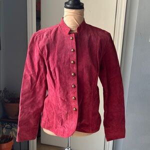 Live a Little Red Suede Jacket